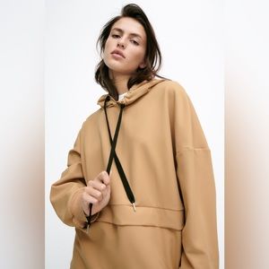 Zara oversized layered hoodie